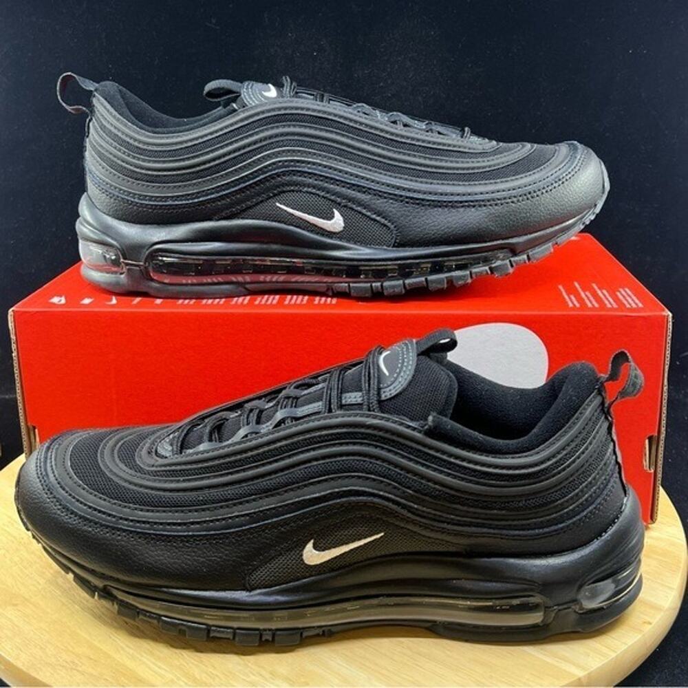 Nike Air Max 97 Black Anthracite White Terry Cloth 921826-015 Mens Size 11